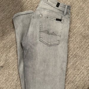 7 for all mankind gray denim